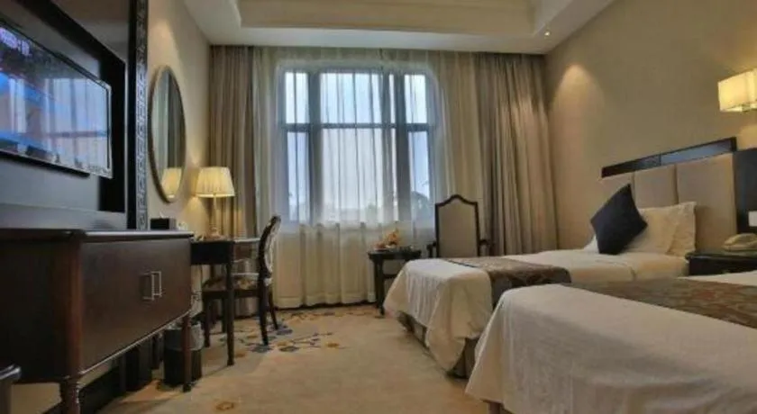 Bed in Jin Jiang Nanjing Hotel