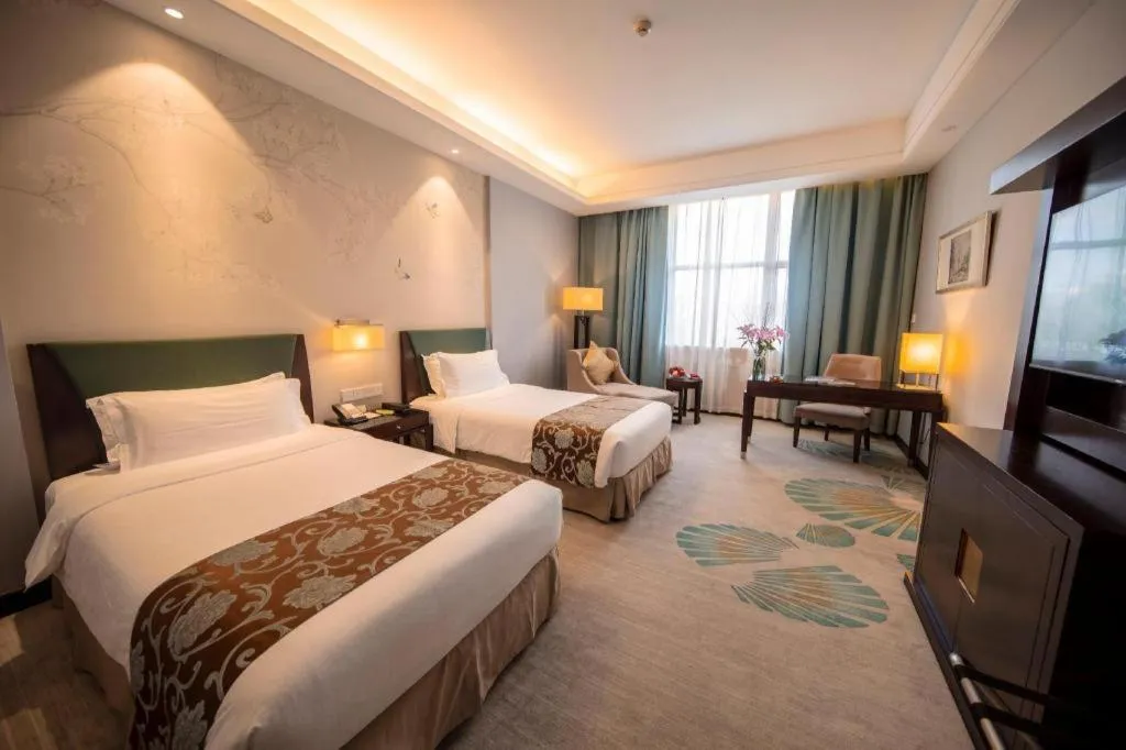 Bed in Jin Jiang Nanjing Hotel