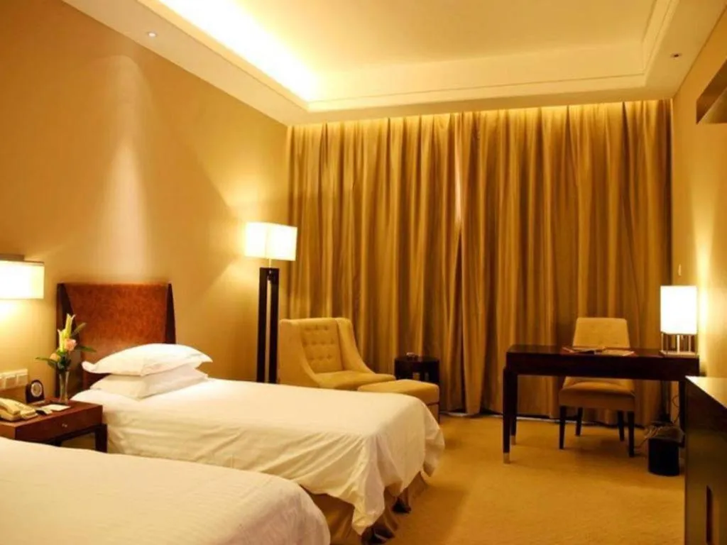 Bed in Jin Jiang Nanjing Hotel