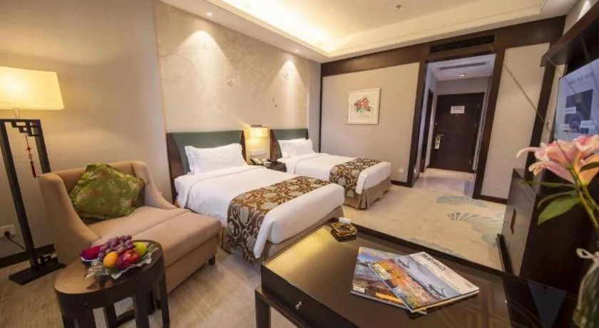 Bed in Jin Jiang Nanjing Hotel