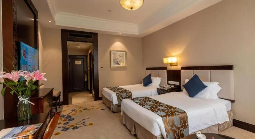 Bed in Jin Jiang Nanjing Hotel