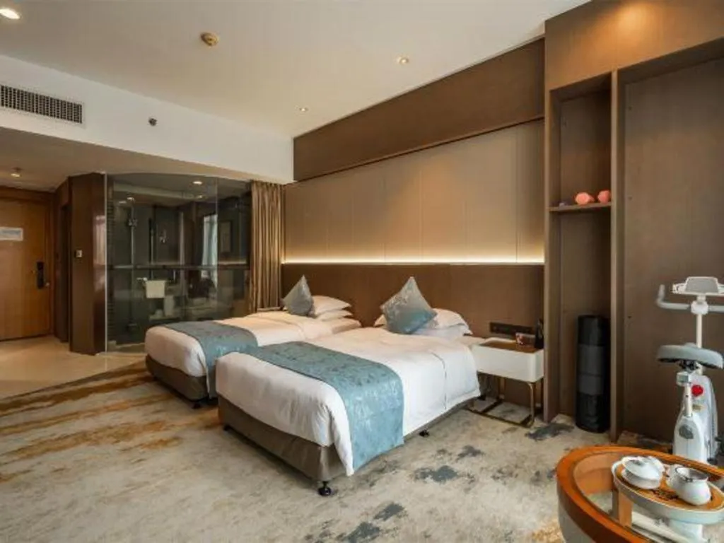 Bed in Fliport Hotel Xiamen Software Park