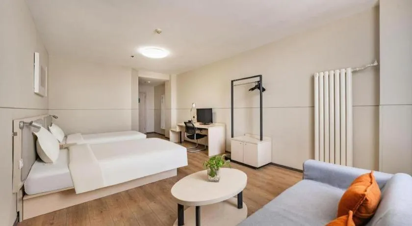 Bed in JinJiang Inn Baoji Administra Tion Center