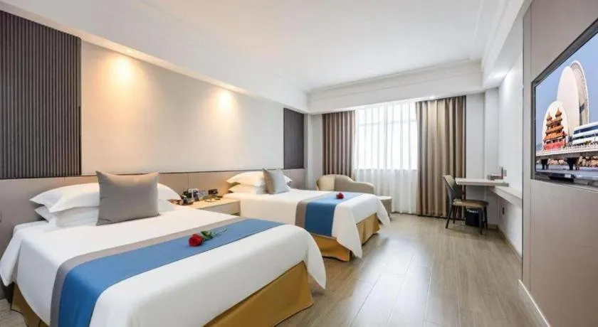 Bed in Downtown Hotel