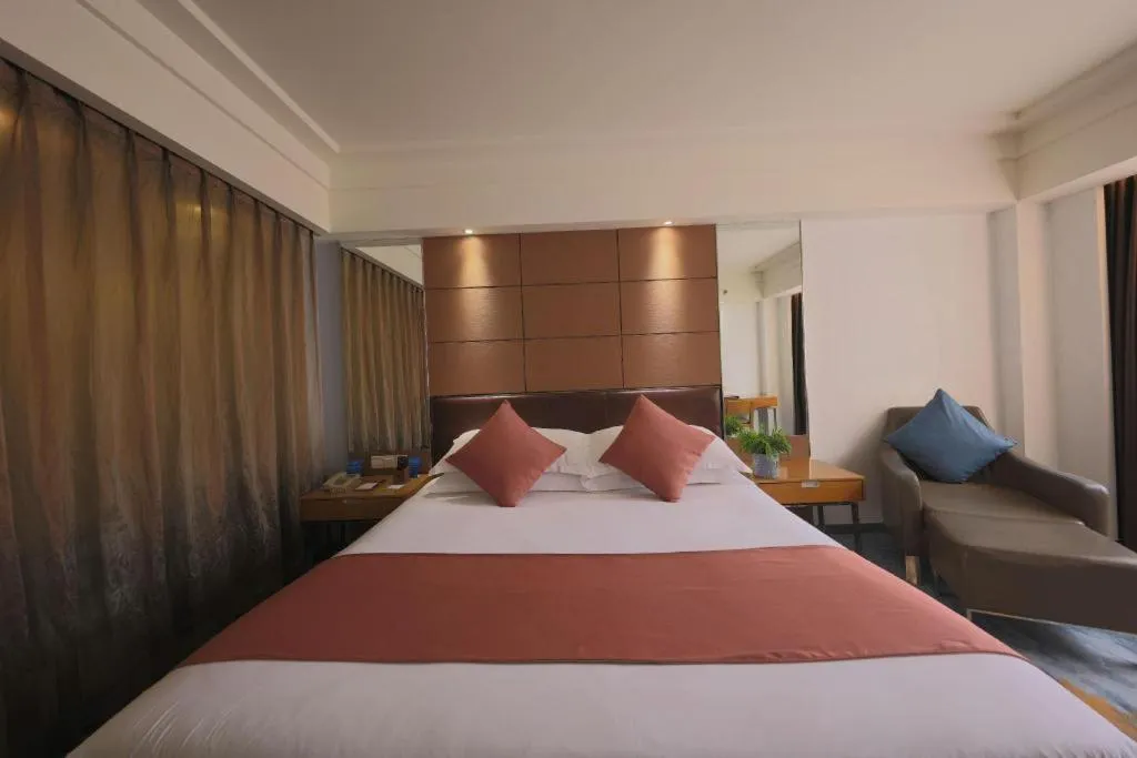 Bed in Downtown Hotel