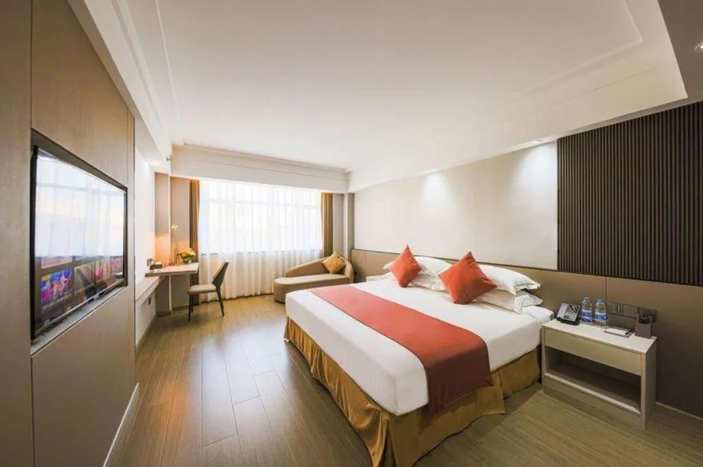 Bed in Downtown Hotel