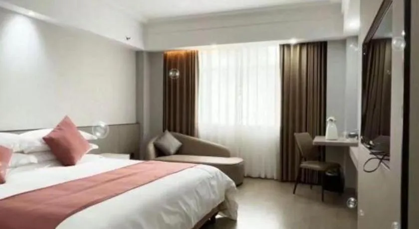 Bed in Downtown Hotel