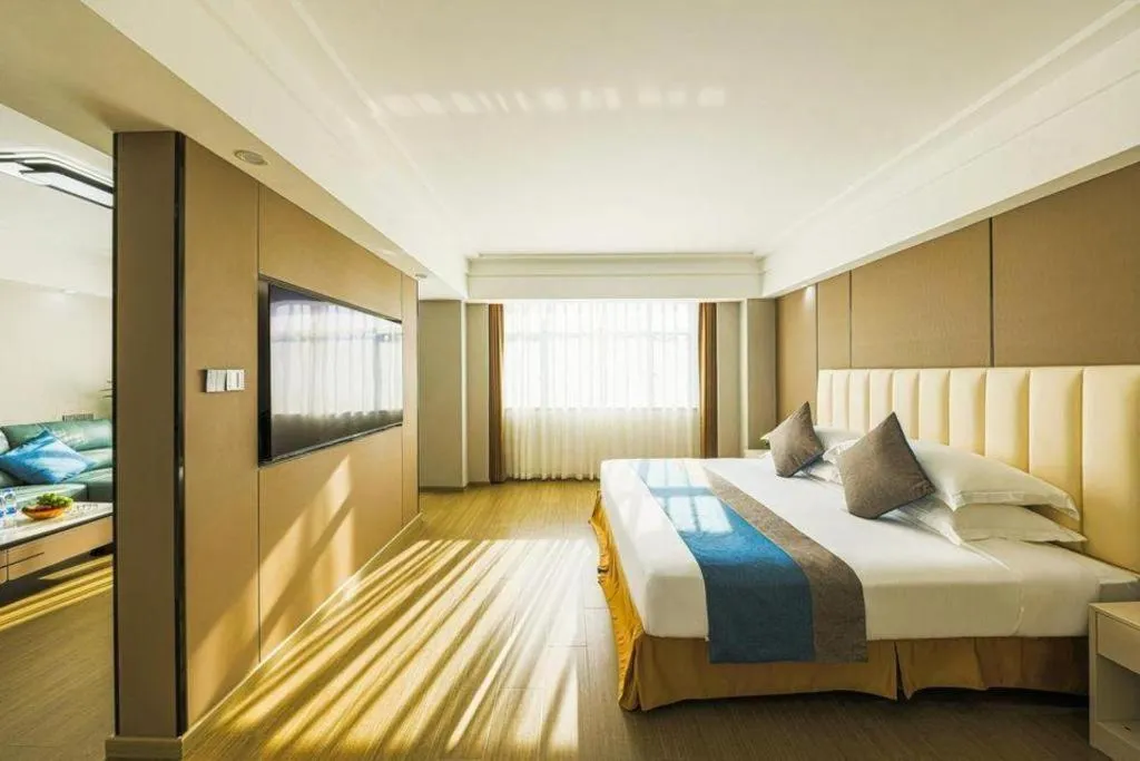 Bed in Downtown Hotel