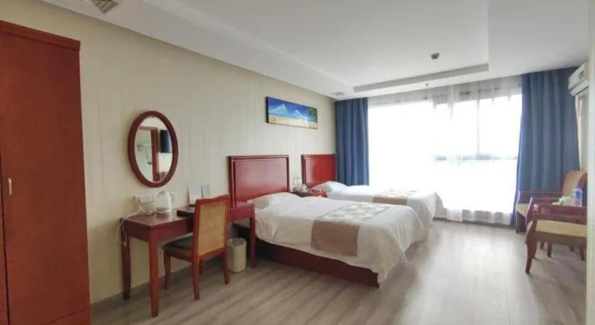 Bed in GreenTree Inn Suzhou Shengze Hotel