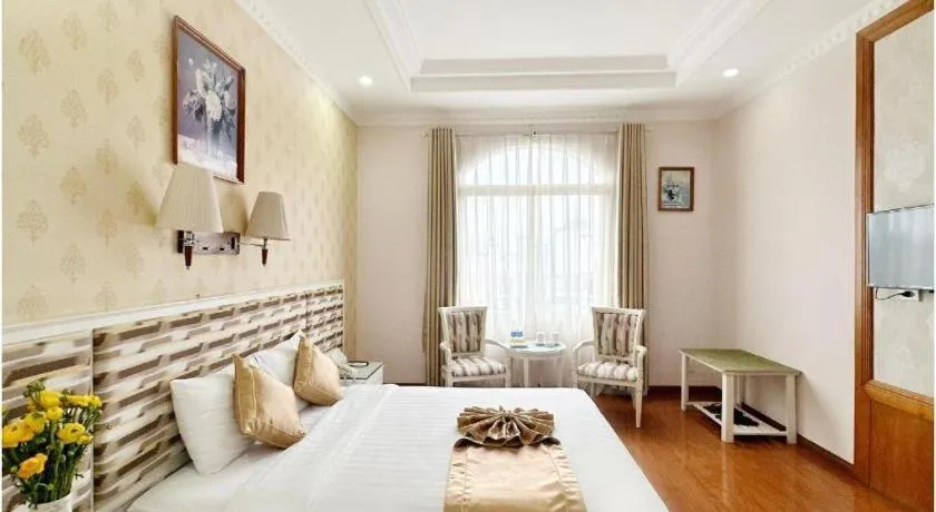 Bed in Cong Doan Viet Nam Hotel