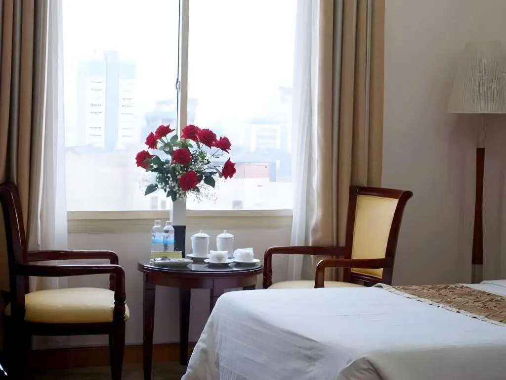 Bed in Cong Doan Viet Nam Hotel