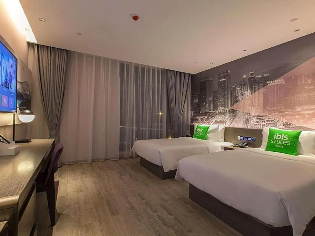 Bed in ibis Styles Wuhan Optics Valley Square Hotel