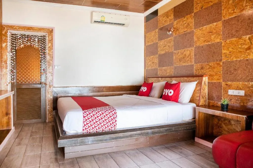 Bed in OYO 797 Pink House Bungalow