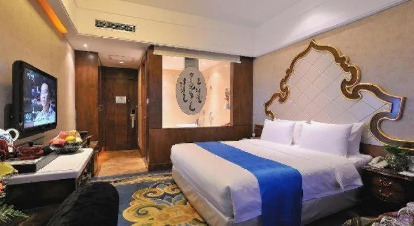 Bed in Hohhot Inner Mongolia Hotel