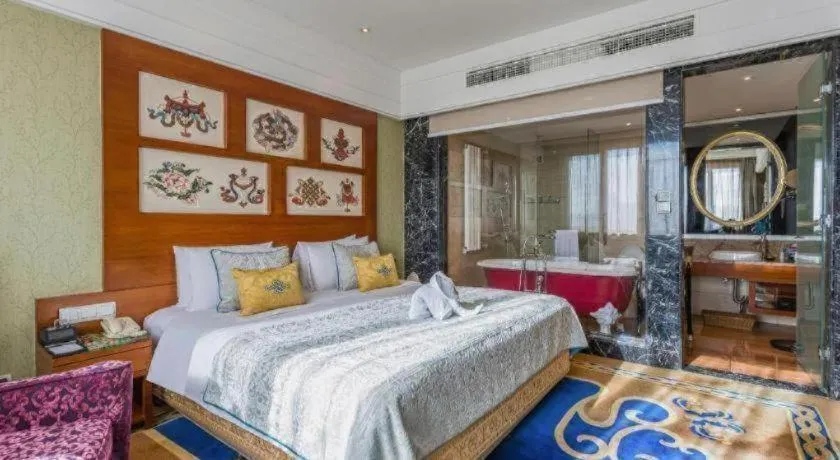 Bed in Hohhot Inner Mongolia Hotel