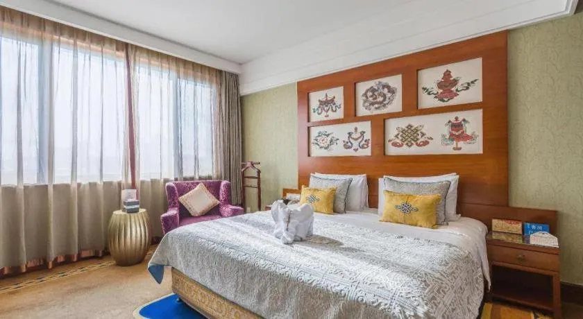 Bed in Hohhot Inner Mongolia Hotel