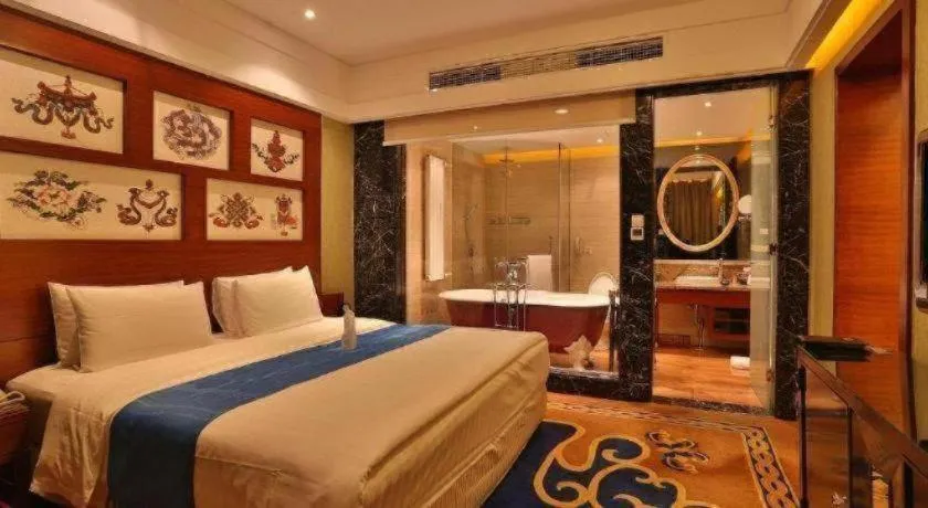 Bed in Hohhot Inner Mongolia Hotel