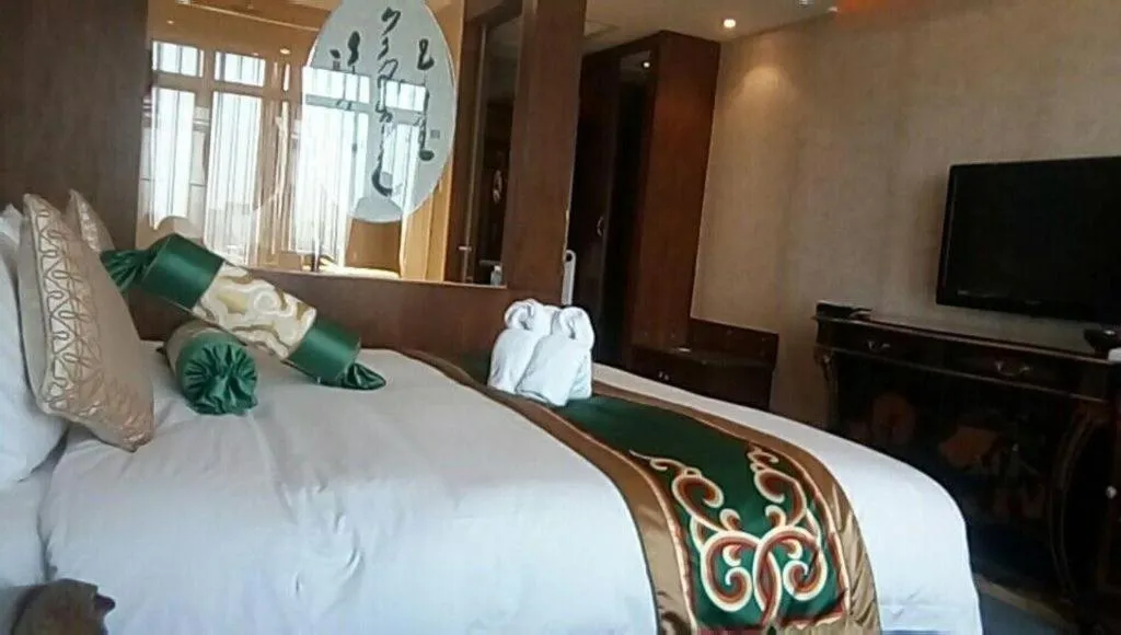 Bed in Hohhot Inner Mongolia Hotel