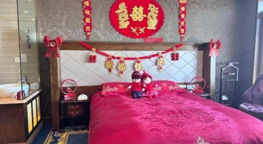 Bed in Hohhot Inner Mongolia Hotel