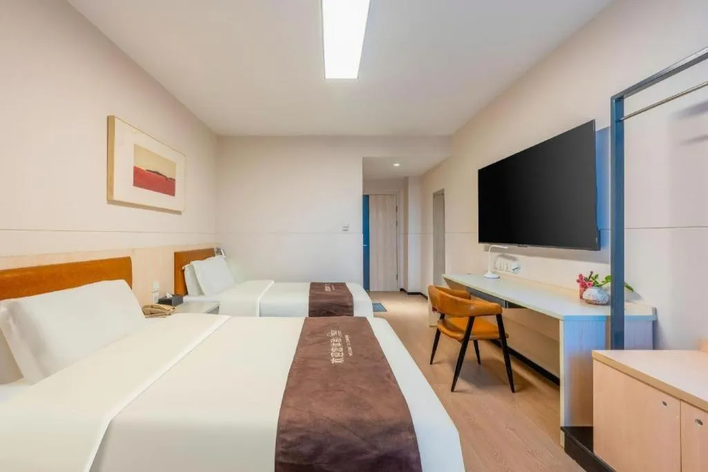 Bed in Jinjiang Inn Tianjin South Station