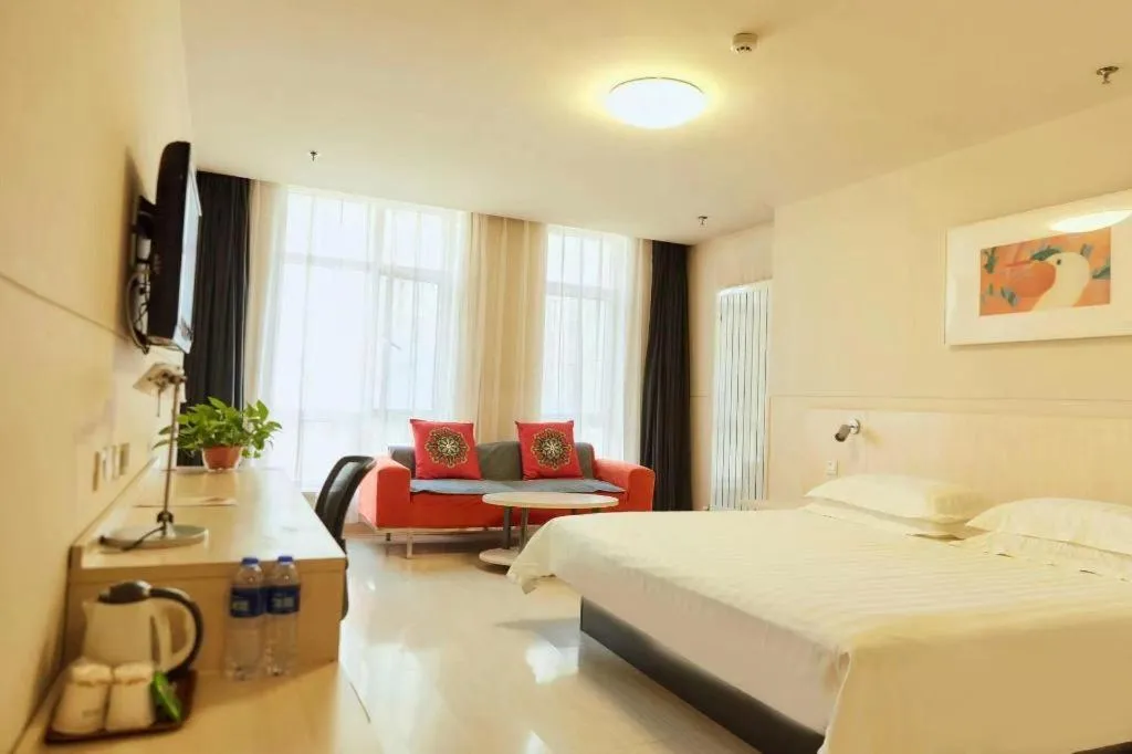 Bed in Jinjiang Inn Baotou Saihan Tara Park Youyi Street