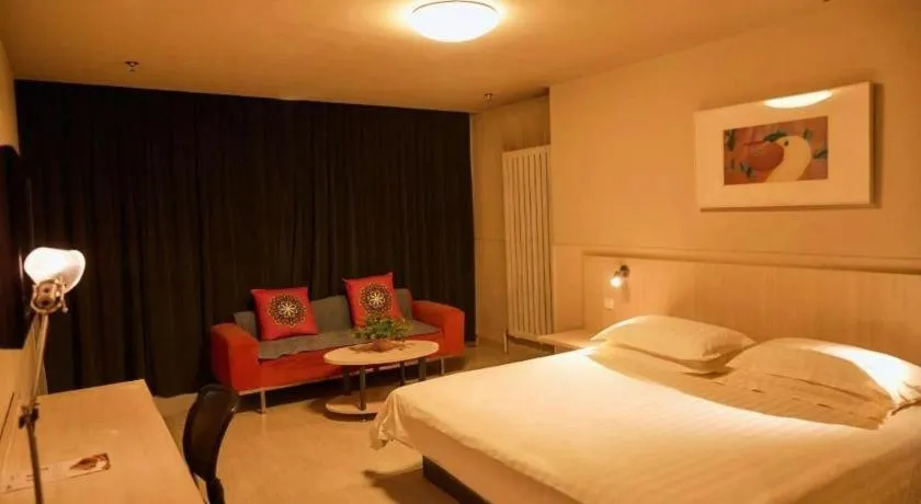 Bed in Jinjiang Inn Baotou Saihan Tara Park Youyi Street