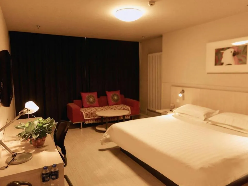 Bed in Jinjiang Inn Baotou Saihan Tara Park Youyi Street