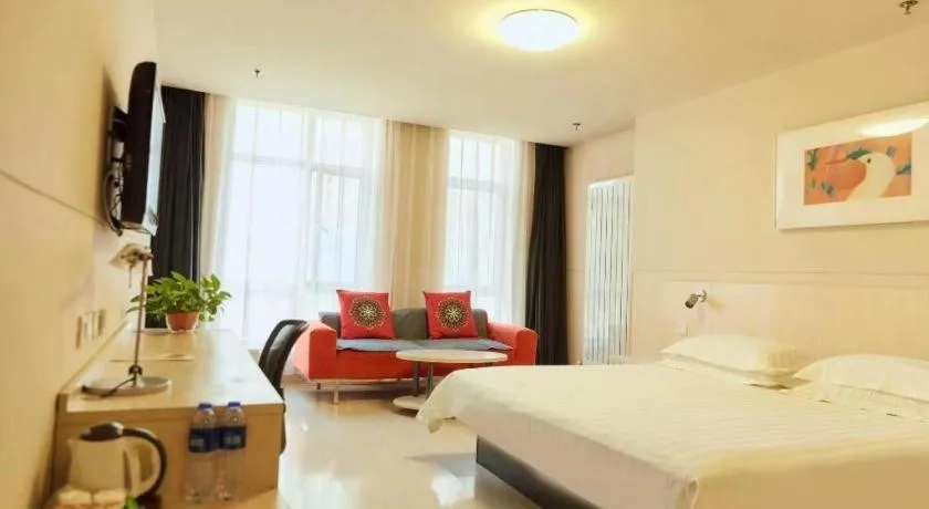 Bed in Jinjiang Inn Baotou Saihan Tara Park Youyi Street