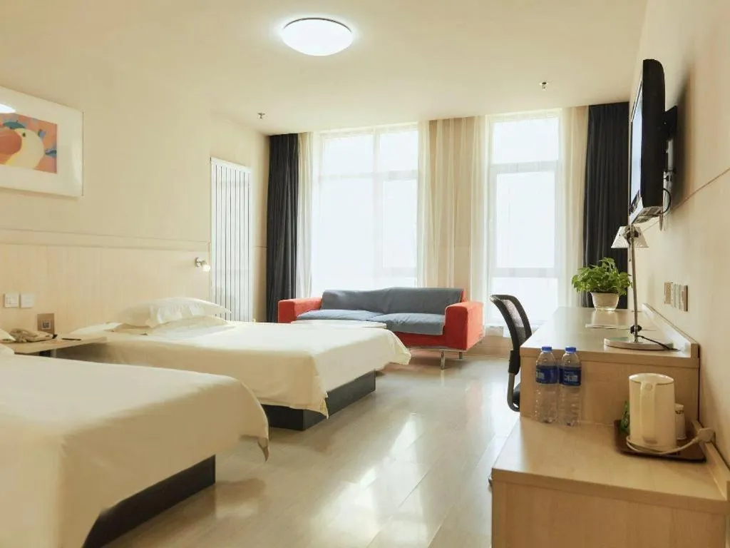 Bed in Jinjiang Inn Baotou Saihan Tara Park Youyi Street