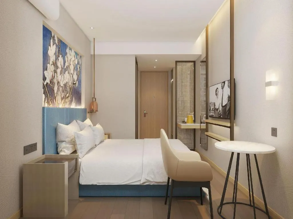 Bed in Jinjiang Inn Jinan Shimao Kuanhouli Quancheng Road