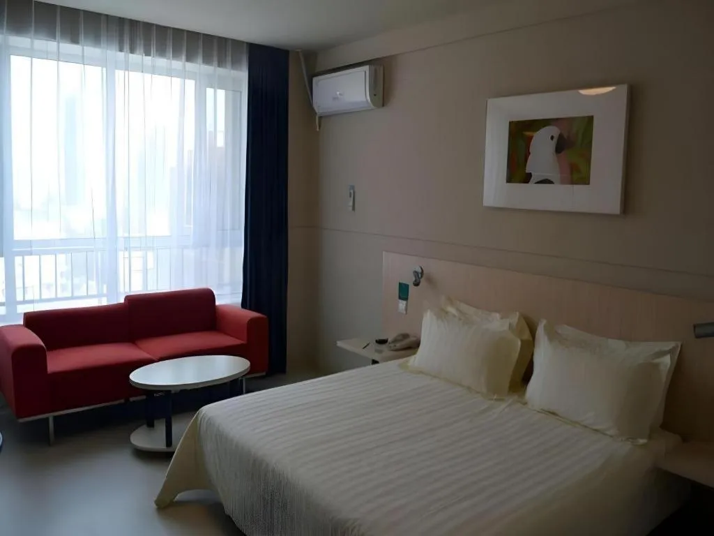 Bed in Jinjiang Inn Pingyao Branch