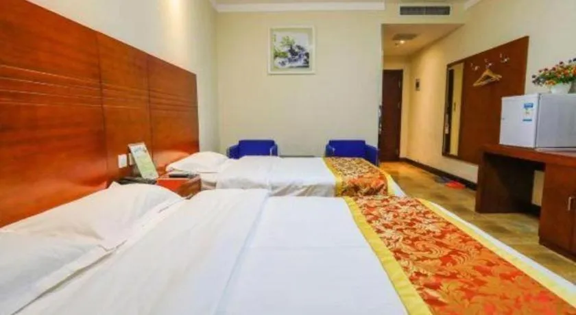 Bed in Beijing Wanjia Traders Hotel