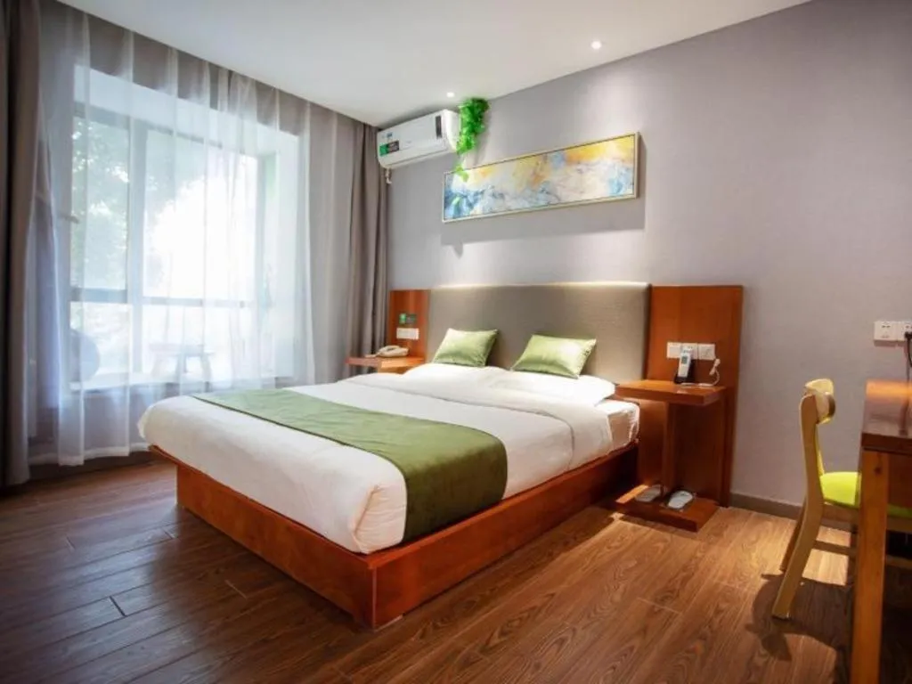 Bed in Vatica Shanghai Jiading District Anting Metro Station Moyu Road Hotel