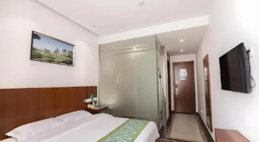 Bed in Vatica Shanghai Jiading District Anting Metro Station Moyu Road Hotel