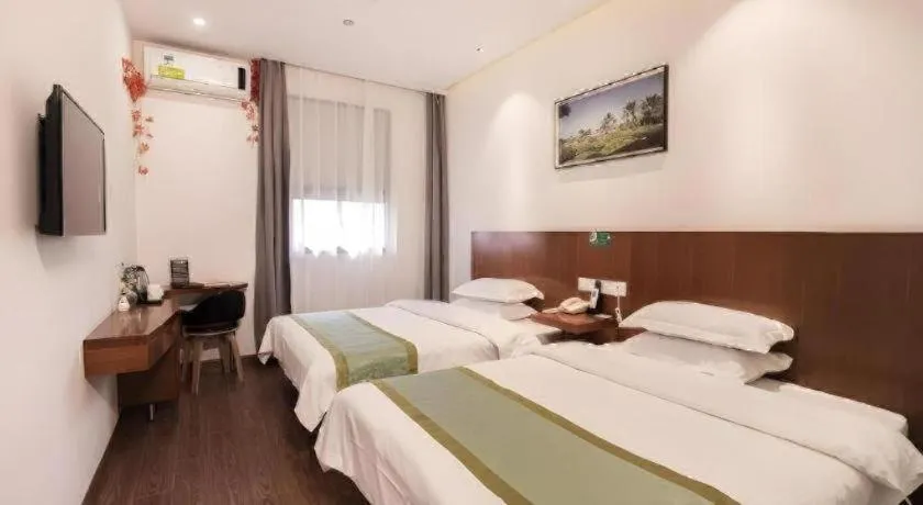 Bed in Vatica Shanghai Jiading District Anting Metro Station Moyu Road Hotel