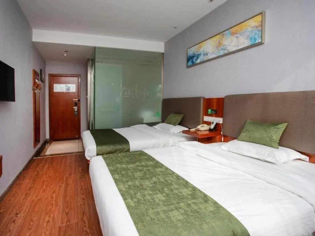 Bed in Vatica Shanghai Jiading District Anting Metro Station Moyu Road Hotel