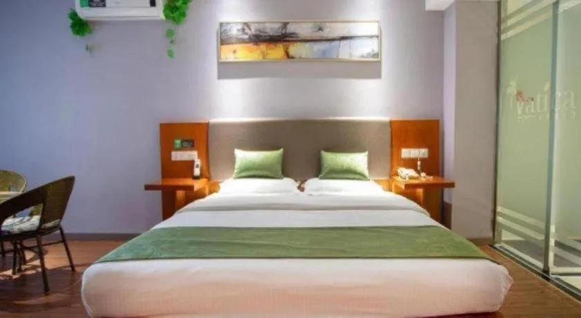 Bed in Vatica Shanghai Jiading District Anting Metro Station Moyu Road Hotel