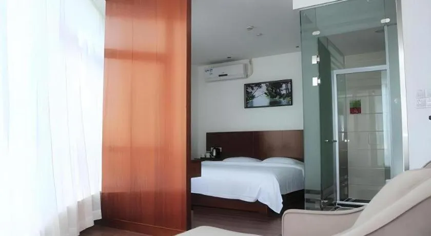 Bed in Vatica Shanghai Jiading District Anting Metro Station Moyu Road Hotel