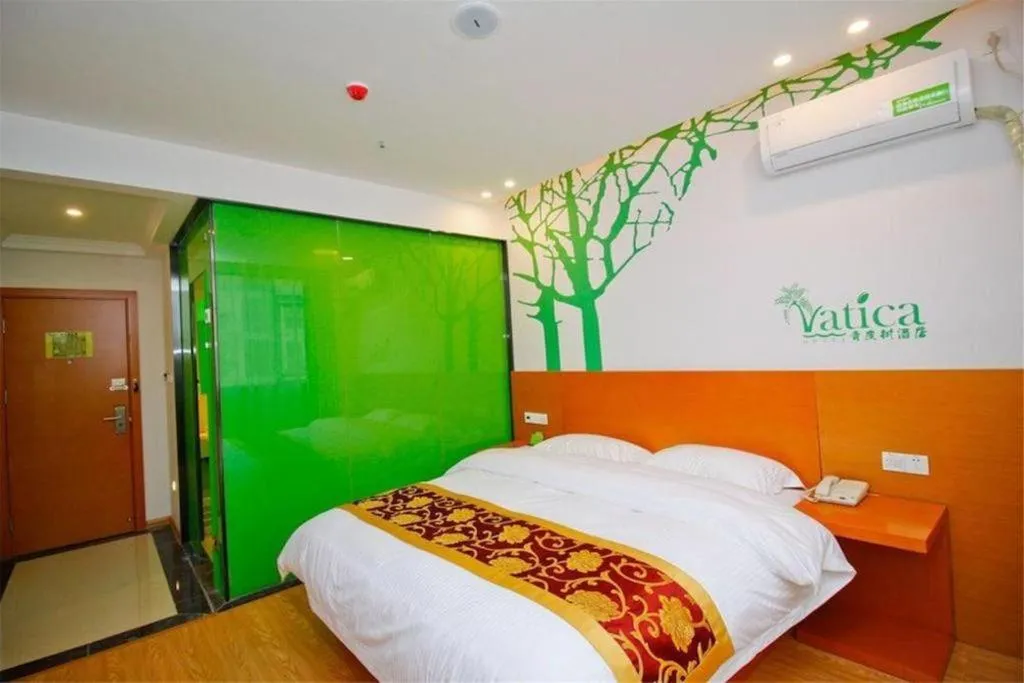 Bed in Vatica Shanghai Jiading District Anting Metro Station Moyu Road Hotel
