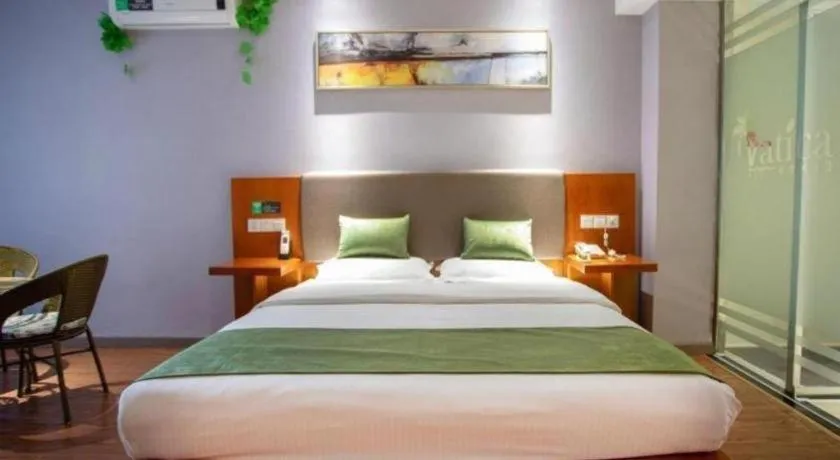 Bed in Vatica Shanghai Jiading District Anting Metro Station Moyu Road Hotel