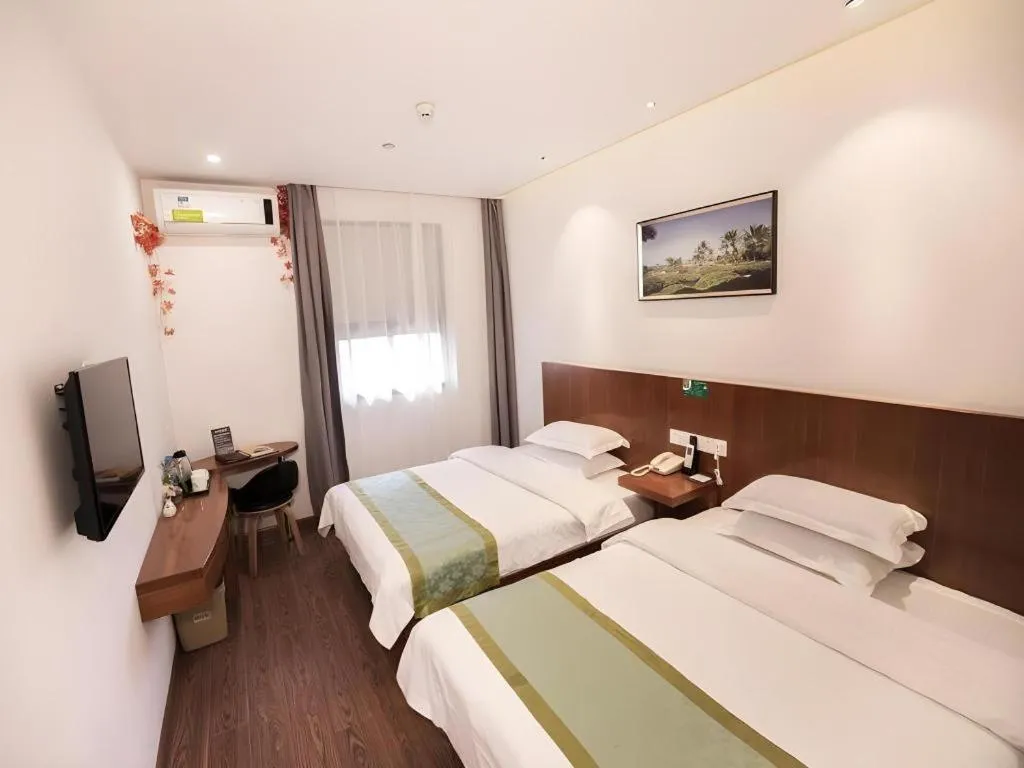 Bed in Vatica Shanghai Jiading District Anting Metro Station Moyu Road Hotel