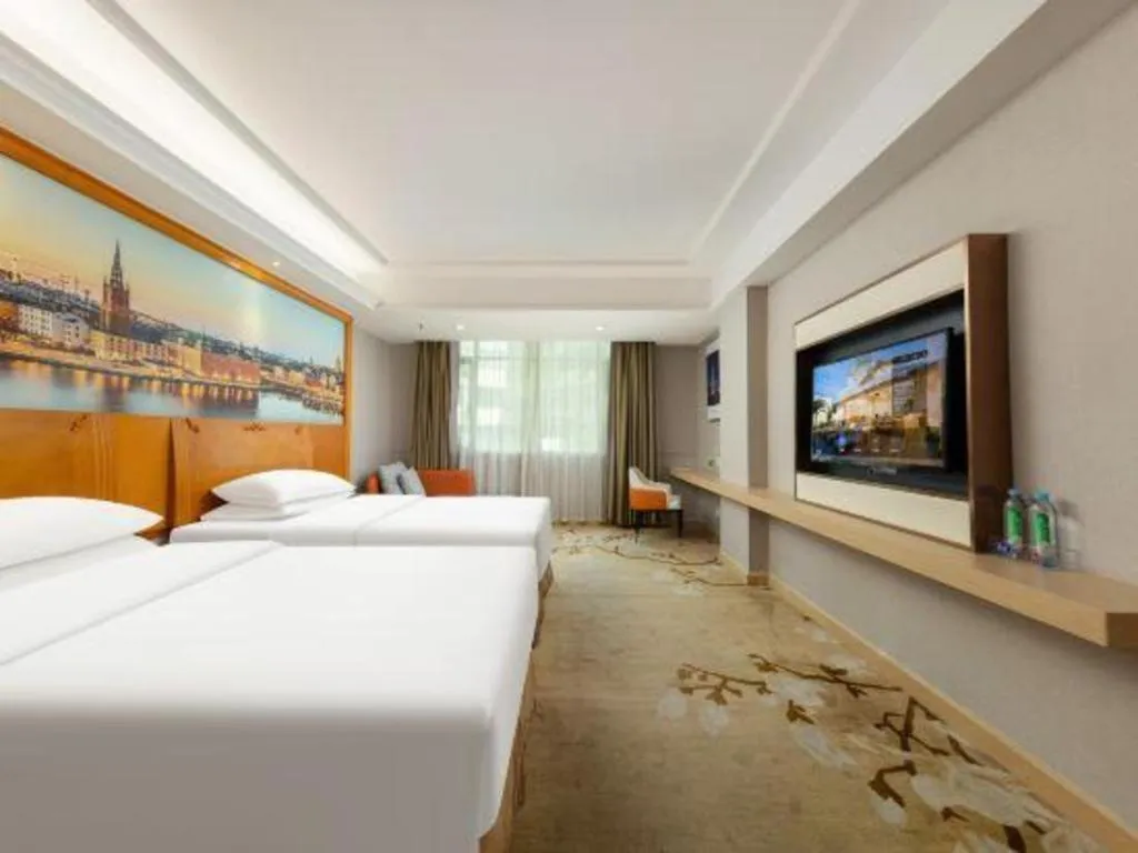 Bed in Vienna Hotel Guangzhou Luochongwei Bus Station Branch