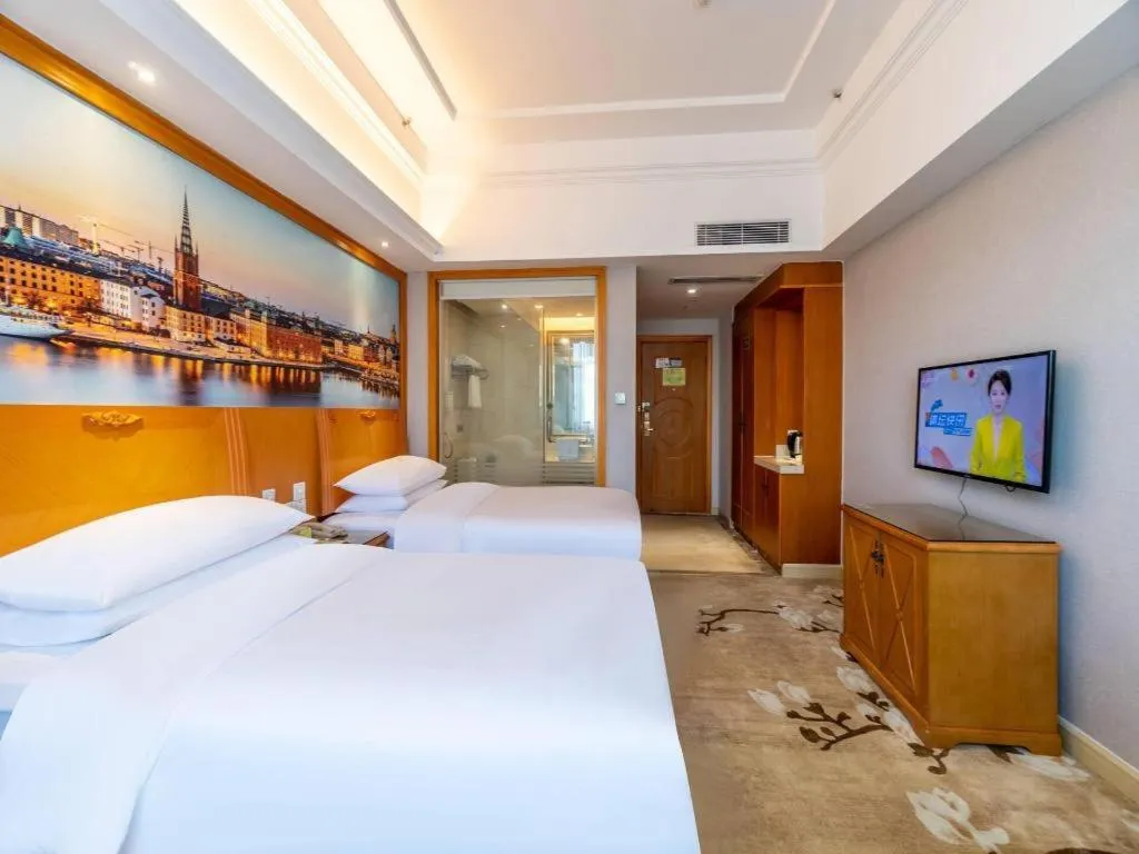 Bed in Vienna Hotel Guangzhou Luochongwei Bus Station Branch