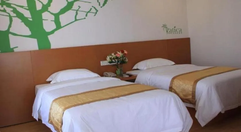 Bed in Vatica Tianjin Jinghai Bus Station Home World Plaza Hotel