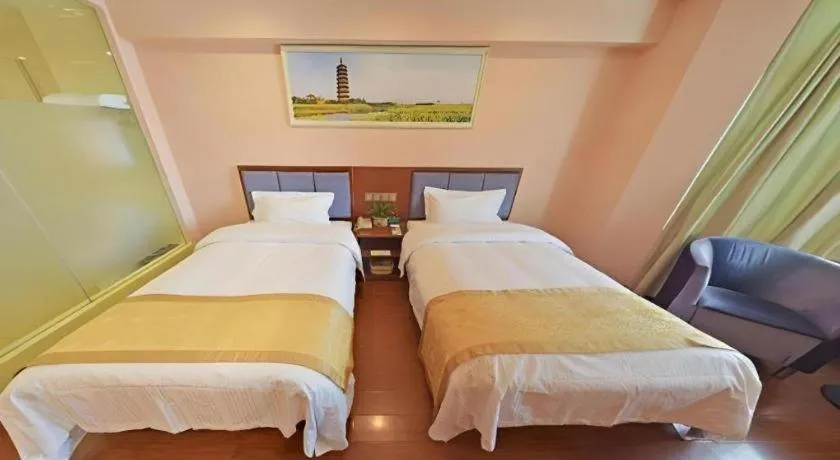 Bed in GreenTree Alliance Jiangsu Yangzhou Hanjiang Middle Road Libao Square Hotel