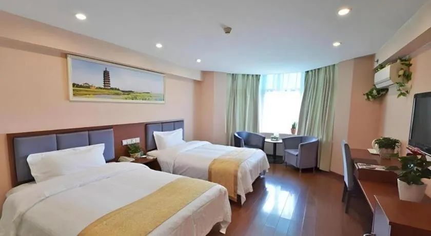Bed in GreenTree Alliance Jiangsu Yangzhou Hanjiang Middle Road Libao Square Hotel