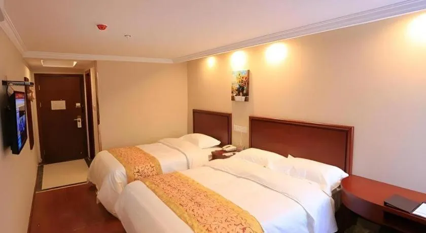 Bed in GreenTree Inn Nanjing Forestry University National Exhibition Center Express Hotel