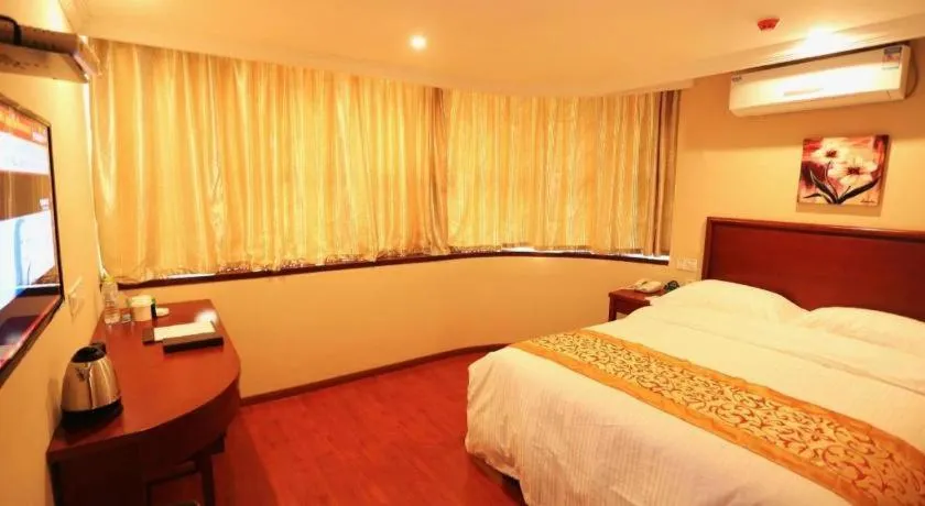 Bed in GreenTree Inn Nanjing Forestry University National Exhibition Center Express Hotel