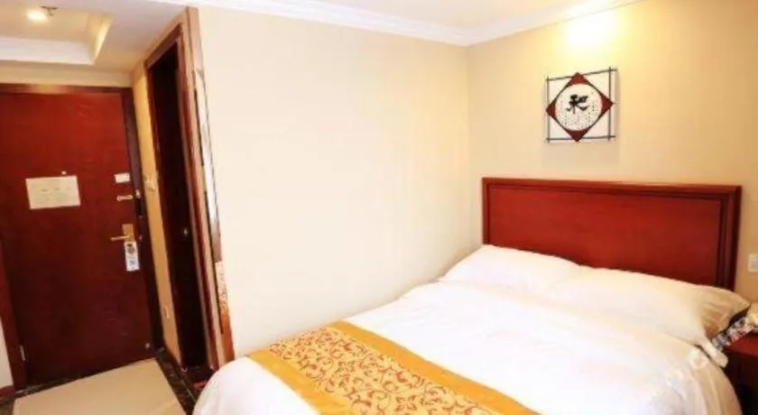 Bed in GreenTree Inn Nanjing Forestry University National Exhibition Center Express Hotel