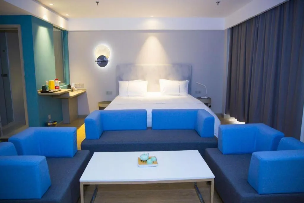 Bed in Jinjiang Inn Baotou Salaqi Railway Station